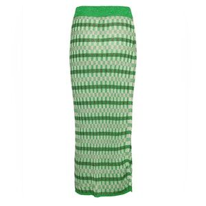 Mango Women's Lurex Knitted Skirt